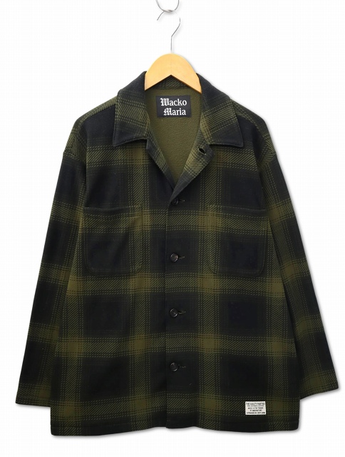 【中古】ワコマリア WACKO MARIA 2023AW CHECK FLEECE SHIRT JACKET チェック フリース シャツ ジャケット Sの通販は