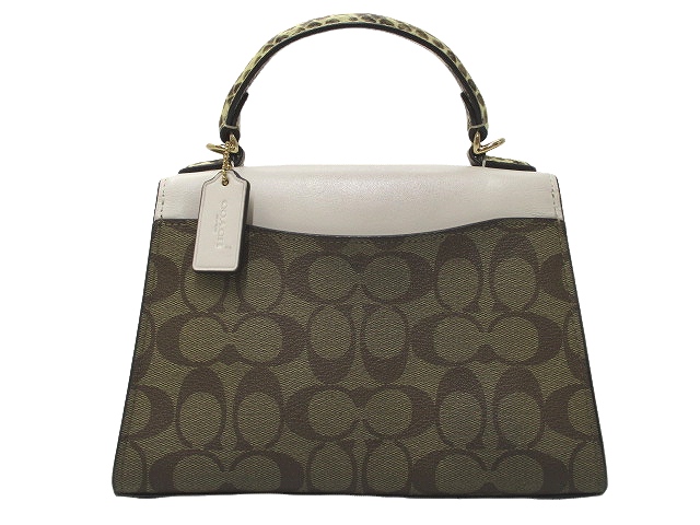 coach ペッパー サッチェル シグネチャー キャンバス