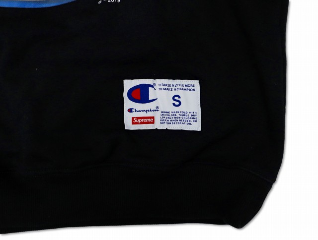 【中古】Supreme×Champion Chrome Crewneck クルーネック クローム ロゴ プリント スウェット トレーナー Sの通販は