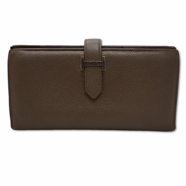 エルメス HERMES ベアン スフレ 長財布 ヴォーエプソン Y刻印