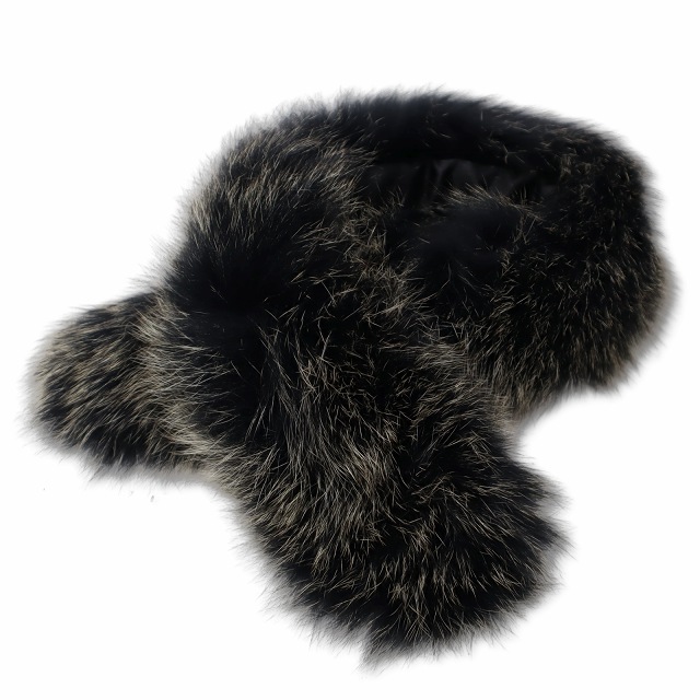 【中古】モラビト MORABITO リアルファー ブラック フォックスファー ティペット ブラック の通販は