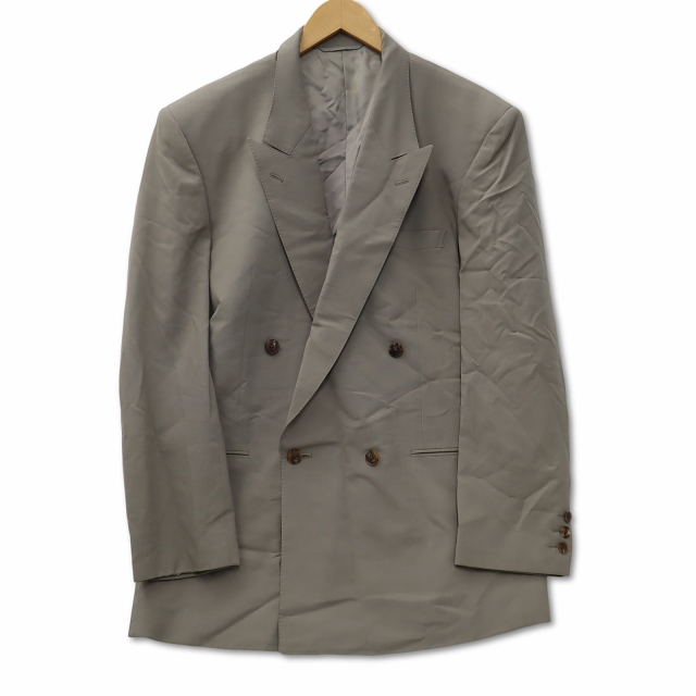 【中古】レノマ ウール テーラード ジャケット 2タック スラックスパンツ セットアップ カジュアルスーツ 50の通販は