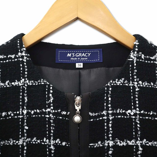 中古】未使用品 エムズグレイシー M'S GRACY グラフチェック