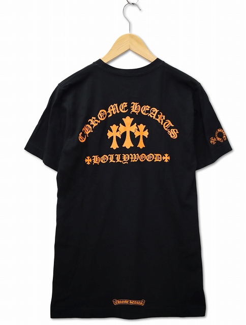 クロムハーツ CHROME HEARTS クルーネック オレンジ セメタリークロス 