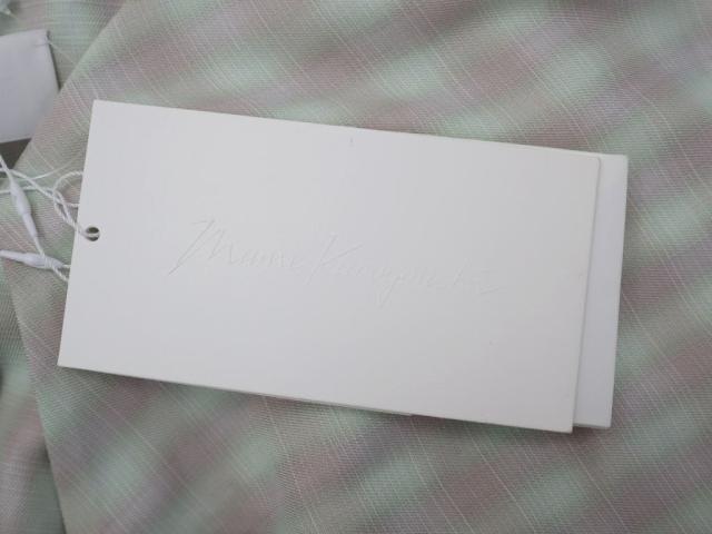 【中古】マメクロゴウチ Linen Mix Ombre Check Sailor Collar Blouse 1 MINTGREEN(ミントグリーン) レディース 中古】マメクロゴウチ Linen Mix Ombre Check Sailor Collar Blouse 1