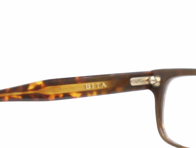 中古】DITA SOURIRE フルリム スクエア 伊達メガネ アイウェア 49□17