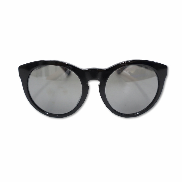 【中古】グッチ GUCCI GG0345SA スター インターロッキングG セルフレーム サングラス 54□21-150 BLACK(ブラック)