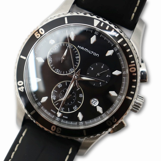 【中古】ハミルトン HAMILTON H37512731 ジャズマスター SEAVIEW CHRONO QUARTZ 44mm ウォッチ 時計 メンズ