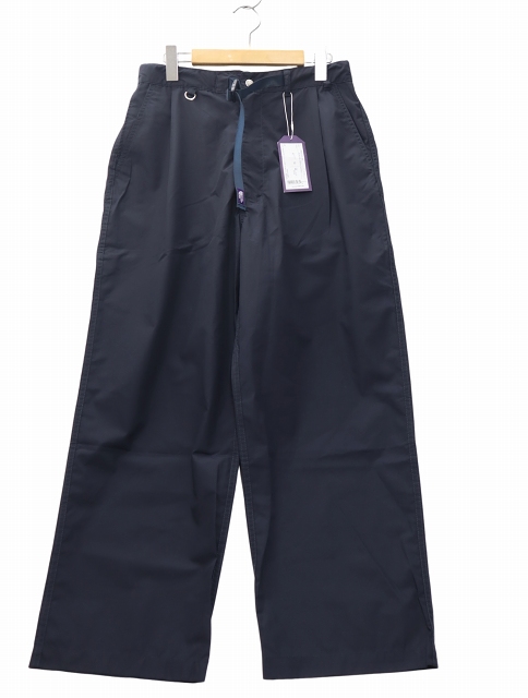 【中古】未使用品 THE NORTH FACE PURPLE LABEL 25SS 65/35 ワイド テーパード フィールドパンツ 32 (N)ネイビー