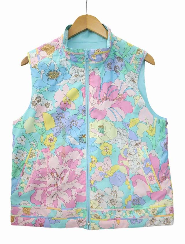 レオナール SPORTS リバーシブル花柄ベスト ✨良品 レオナール
