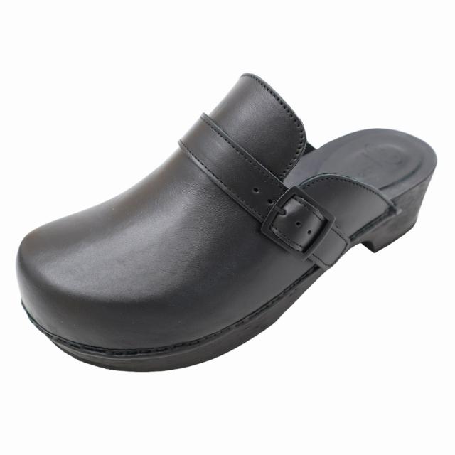 SALE！Y'sワイズ 黒レザーサンダル未使用 中古】ワイズ Y's Y's×Scholl SABOT SHOES レザー サボサンダル 40
