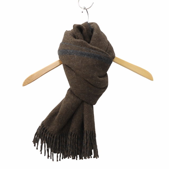THE INOUE BROTHERS ベビーアルパカ マフラー ブラウン THE INOUE BROTHERS Brushed Scarf アルパカ マフラー