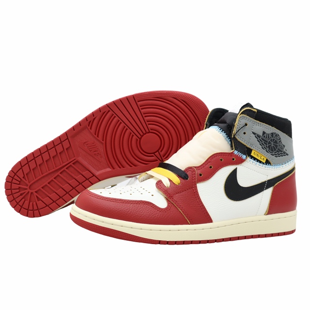 【中古】未使用品 NIKE × UNION 28.5cm AIR JORDAN 1 RETRO HIGH OG CHICAGO / SHADOW 2.5表記有 スニーカー メンズ