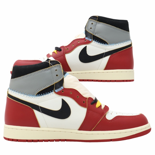 【中古】未使用品 NIKE × UNION 28.5cm AIR JORDAN 1 RETRO HIGH OG CHICAGO / SHADOW 2.5表記有 スニーカー メンズ