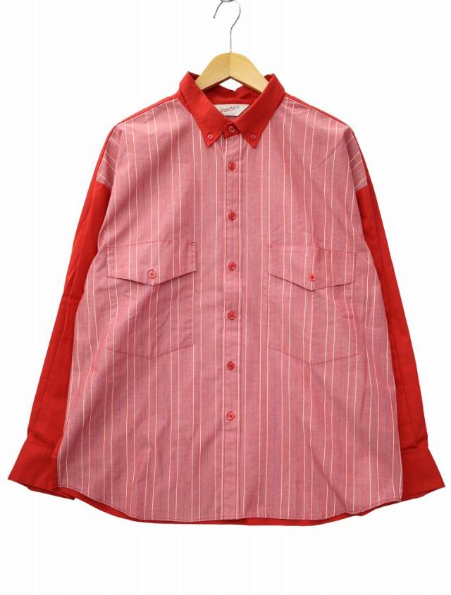 TENDERLOIN テンダーロイン 日本製 半袖 ワークシャツ XS グリーン