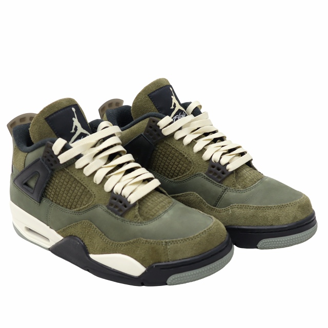 【中古】NIKE 27cm AIR JORDAN 4 RETRO SE CRAFT "OLIVE" スニーカー US9 FB9927-200 メンズ