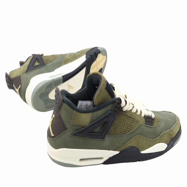 【中古】NIKE 27cm AIR JORDAN 4 RETRO SE CRAFT "OLIVE" スニーカー US9 FB9927-200 メンズ