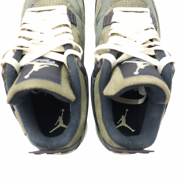 【中古】NIKE 27cm AIR JORDAN 4 RETRO SE CRAFT "OLIVE" スニーカー US9 FB9927-200 メンズ