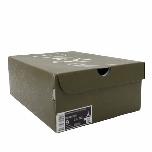 【中古】NIKE 27cm AIR JORDAN 4 RETRO SE CRAFT "OLIVE" スニーカー US9 FB9927-200 メンズ