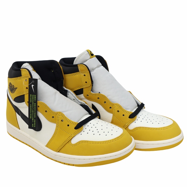 【中古】未使用品 ナイキ NIKE 28.5cm AIR JORDAN 1 RETRO HIGH OG YELLOW OCHRE スニーカー US10.5 メンズ