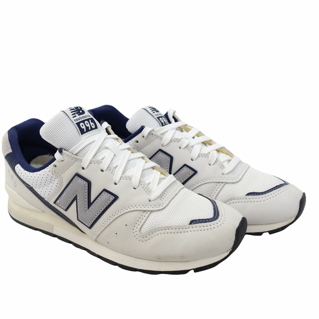 【中古】NEW BALANCE 27.5cm 996 HQ2 ランニングスタイル スニーカー US9.5 WHITE ホワイト CM996HQ2 メンズ