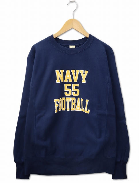 【中古】未使用品 バズリクソンズ BR69140 HORIZONTAL KNITTING SWEAT SHIRT プリント スウェット トレーナー M