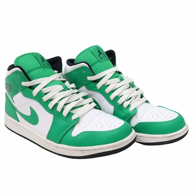 【中古】NIKE 27.5cm AIR JORDAN 1 MID LUCKY GREEN スニーカー US9.5 DQ8426-301 メンズ