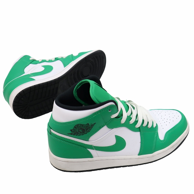 【中古】NIKE 27.5cm AIR JORDAN 1 MID LUCKY GREEN スニーカー US9.5 DQ8426-301 メンズ