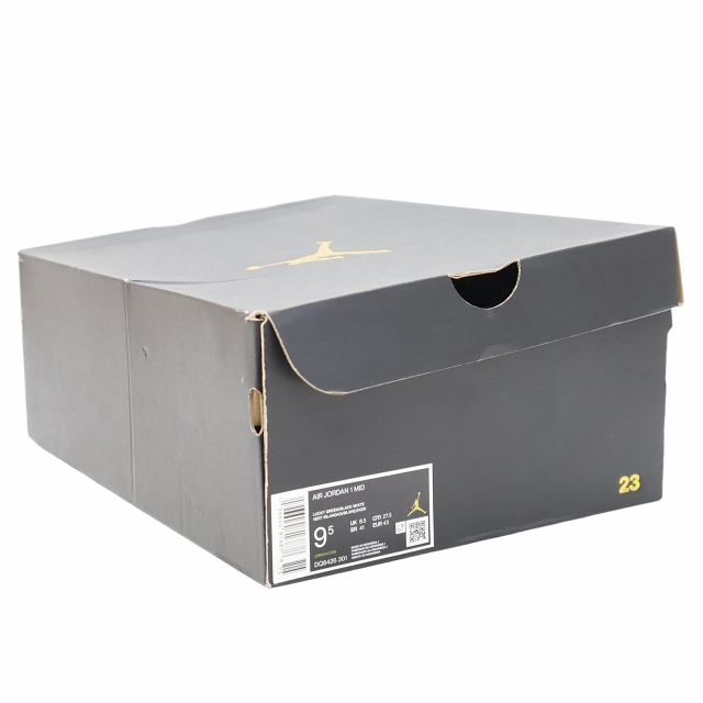 【中古】NIKE 27.5cm AIR JORDAN 1 MID LUCKY GREEN スニーカー US9.5 DQ8426-301 メンズ