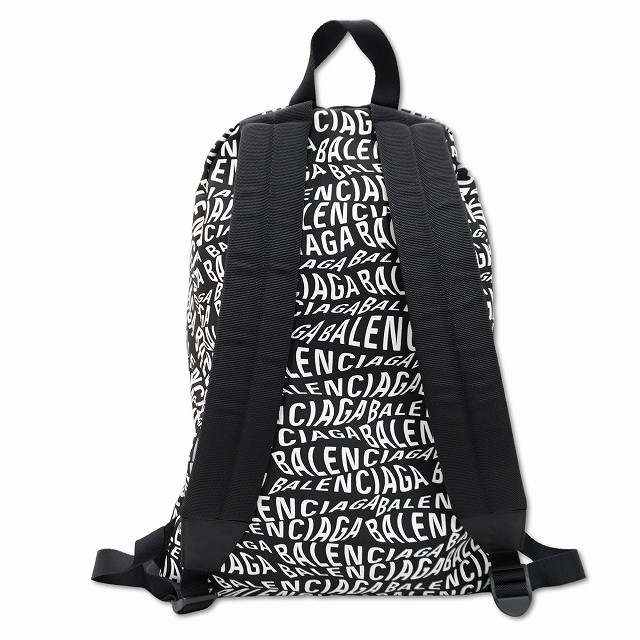 中古】バレンシアガ 507460 WHEEL BACKPACK ロゴ プリント 刺繍