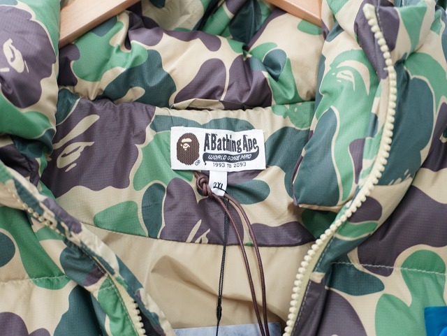 中古】未使用品 A BATHING APE 2025AW ABC CAMO DOWN VEST カモ 迷彩柄