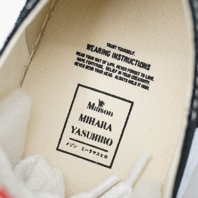 【中古】未使用品 Maison MIHARA YASUHIRO "HANK" OG Sole Canvas Low-top Sneaker ハンク キャンバス スニーカー 43
