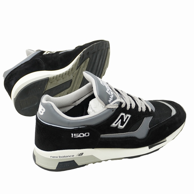 【中古】ニューバランス NEW BALANCE 26.5cm 1500 スエード ローカット スニーカー US8.5 ブラック U1500PBK メンズ