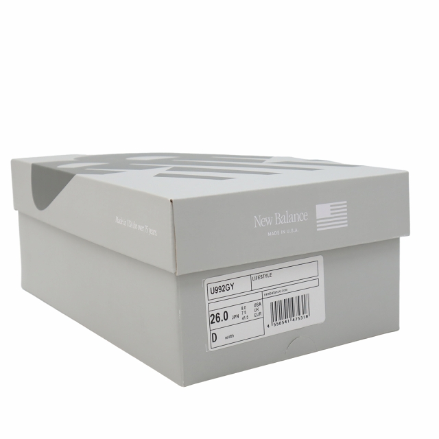 【中古】ニューバランス NEW BALANCE 992 "Gray" グレー スニーカー US8 26cm U992GY
