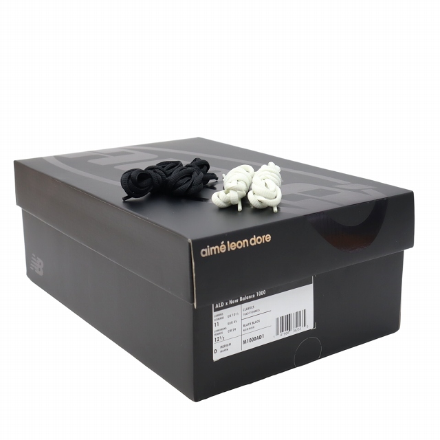 【中古】NEW BALANCE × Aime Leon Dore 29cm 1000 "Black" ブラック エナメル スニーカー US11/12.5 M1000AD1 メンズ