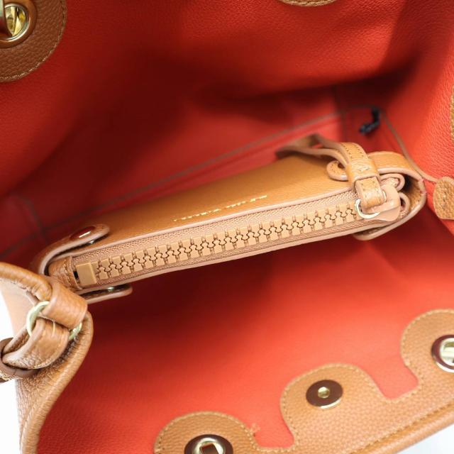 【中古】エンポリオアルマーニ MyEA ディアプリント スモール 2way トート ショルダーバッグ クオイオロッソ 中古】エンポリオアルマーニ MyEA ディアプリント スモール 2way