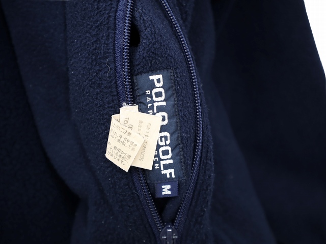 中古】POLO GOLF RALPH LAUREN 90s リバーシブル フリースジャケット M