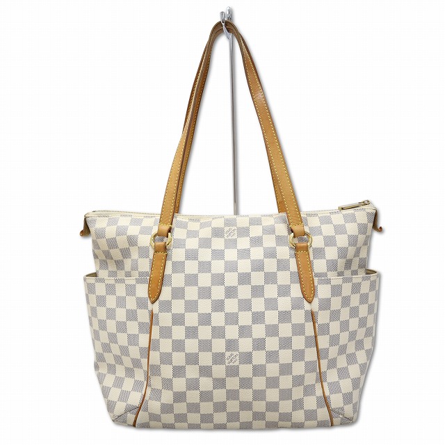 【中古】ルイヴィトン LOUIS VUITTON N51262 ダミエ・アズール トータリーMM 肩掛け ショルダー トートバッグ