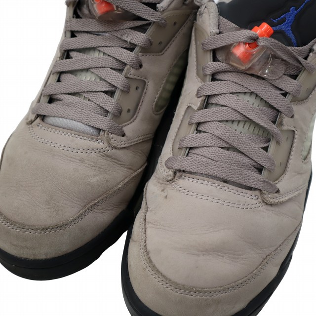 【中古】NIKE × PSG 27.5cm Air Jordan 5 Low "PSG" PUMICE / GAME -BLACK スニーカー US9.5 DX6325-204 メンズ