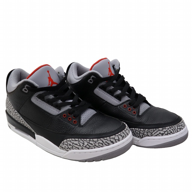 【中古】NIKE 28.5cm AIR JORDAN 3 RETRO OG BLACK CEMENT (2018) 2018 スニーカー US10.5 854262-001 メンズ