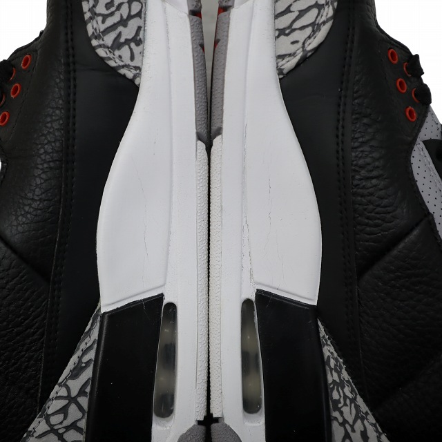 【中古】NIKE 28.5cm AIR JORDAN 3 RETRO OG BLACK CEMENT (2018) 2018 スニーカー US10.5 854262-001 メンズ