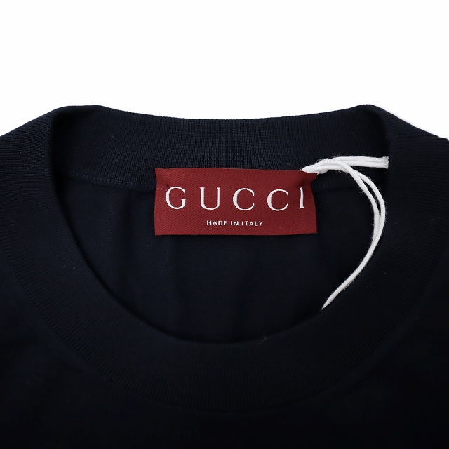 【中古】未使用品 グッチ GUCCI 2025SS 814531 クルーネック シェリーライン 長袖 ウール 薄手 ニット セーター L_2