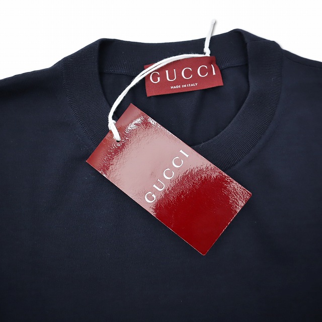 【中古】未使用品 グッチ GUCCI 2025SS 814531 クルーネック シェリーライン 長袖 ウール 薄手 ニット セーター L_3