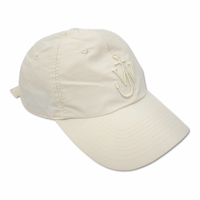 【中古】J.W.ANDERSON LOGO BALL CAP ロゴ刺繍 ベースボール キャップ 帽子 WHITE(ホワイト) メンズ