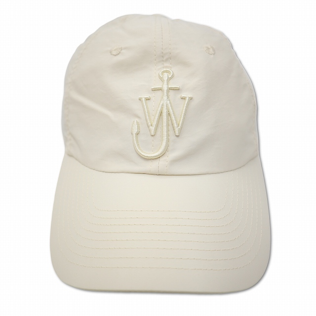 【中古】J.W.ANDERSON LOGO BALL CAP ロゴ刺繍 ベースボール キャップ 帽子 WHITE(ホワイト) メンズ