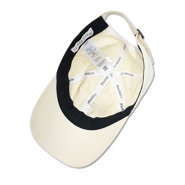 【中古】J.W.ANDERSON LOGO BALL CAP ロゴ刺繍 ベースボール キャップ 帽子 WHITE(ホワイト) メンズ