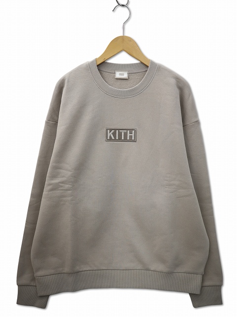 【中古】KITH NYC Classic Logo Nelson Crewneck クルーネック ボックスロゴ スウェット トレーナー XL