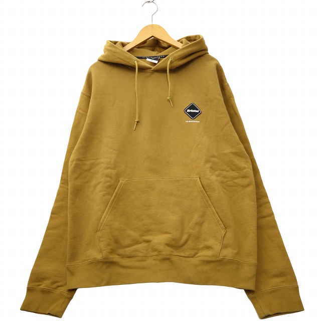 【中古】F.C.Real Bristol FCRB LOGO PULLOVER SWEAT HOODIE パーカー XL CAMEL キャメル FCRB-202060 メンズ