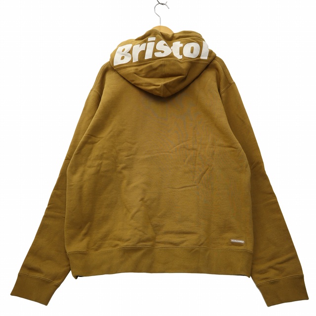 【中古】F.C.Real Bristol FCRB LOGO PULLOVER SWEAT HOODIE パーカー XL CAMEL キャメル FCRB-202060 メンズ
