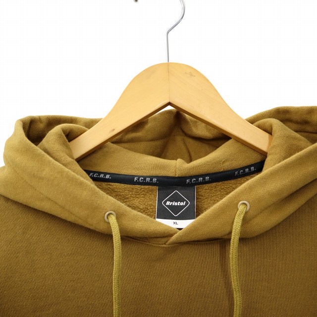 【中古】F.C.Real Bristol FCRB LOGO PULLOVER SWEAT HOODIE パーカー XL CAMEL キャメル FCRB-202060 メンズ